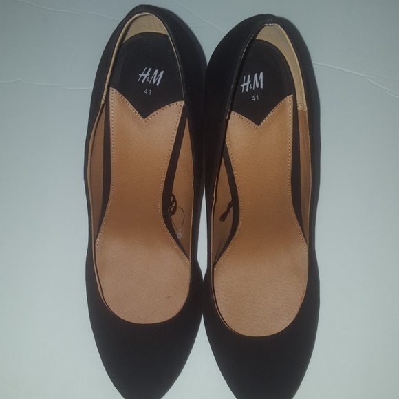 WOMENS High Heels BLACK SUED 6 INCH BY H&M - Picture 1 of 8